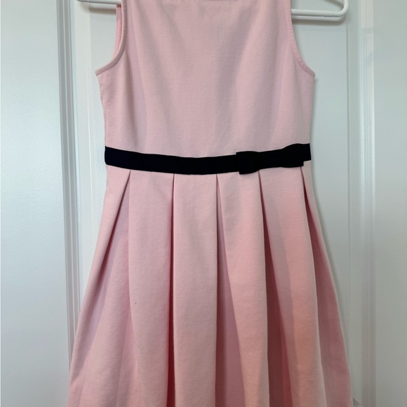 Janie and Jack Size 10 Pink Sleeveless Kids Dress with Black Bow - Picture 1 of 3